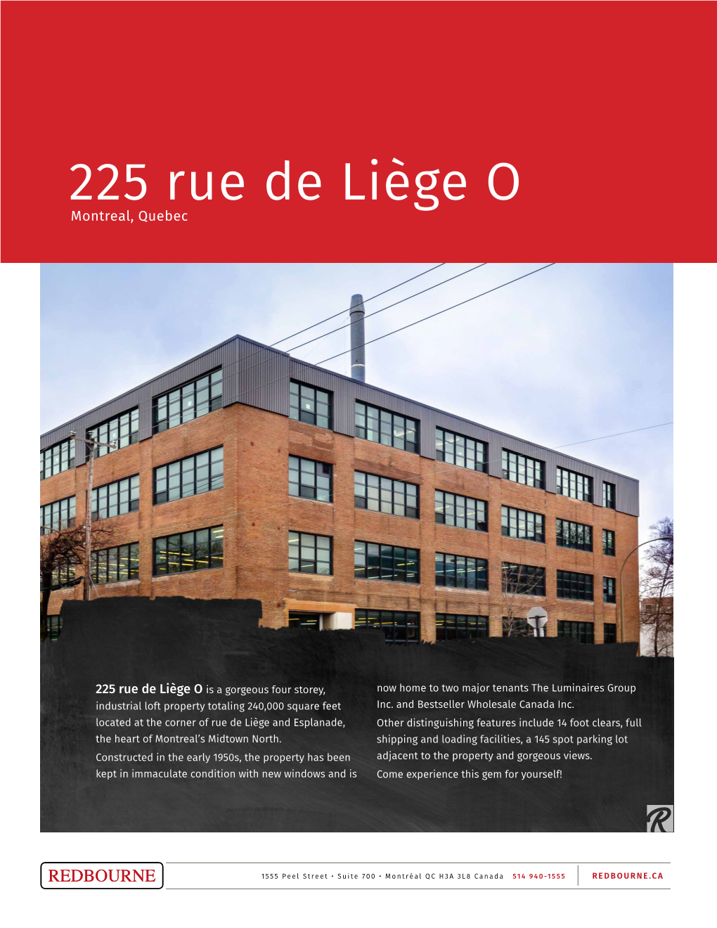 225 Rue De Liège O Montreal, Quebec