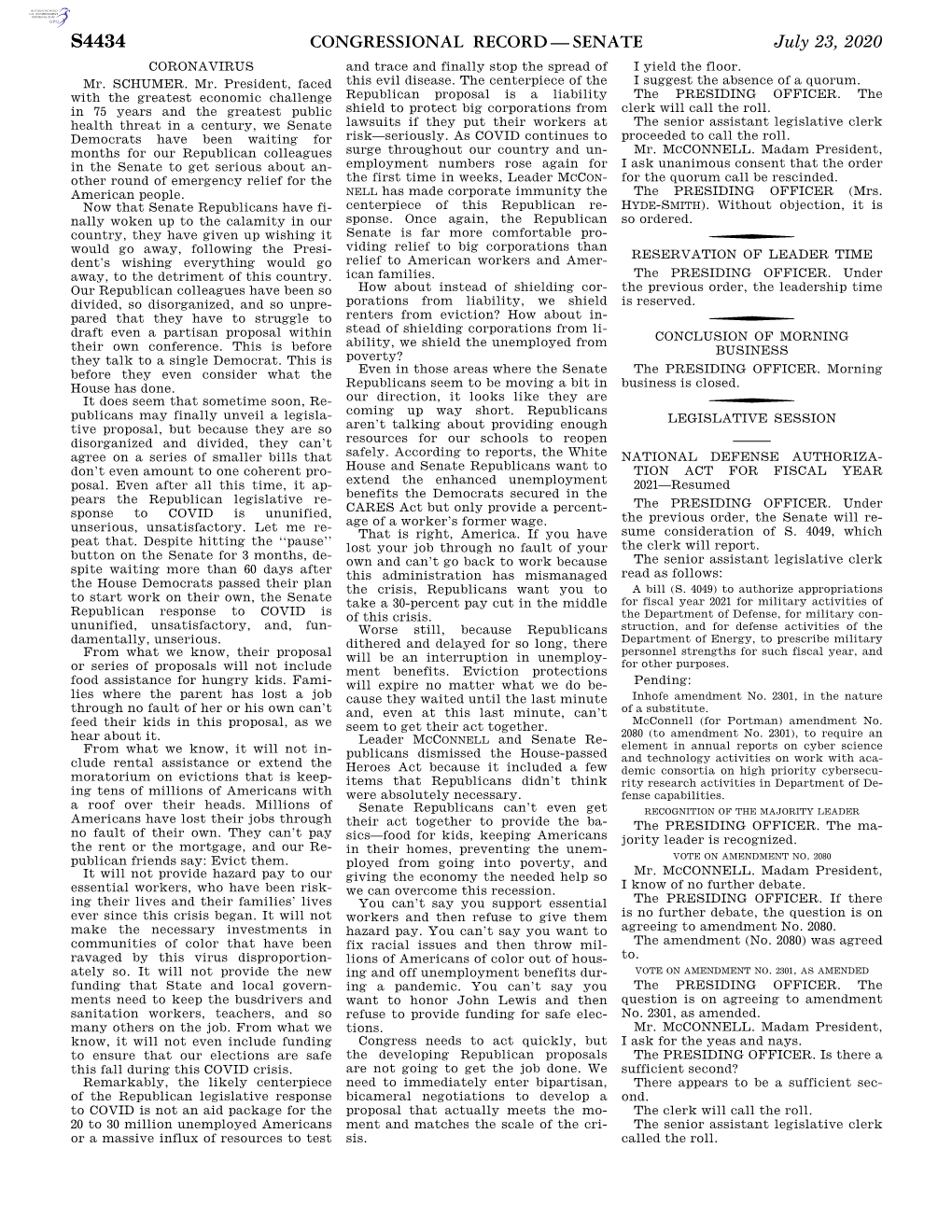 Congressional Record—Senate S4434