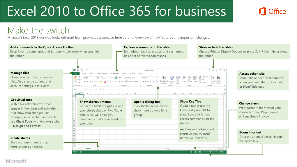 Excel 2010 to Office 365 for Business