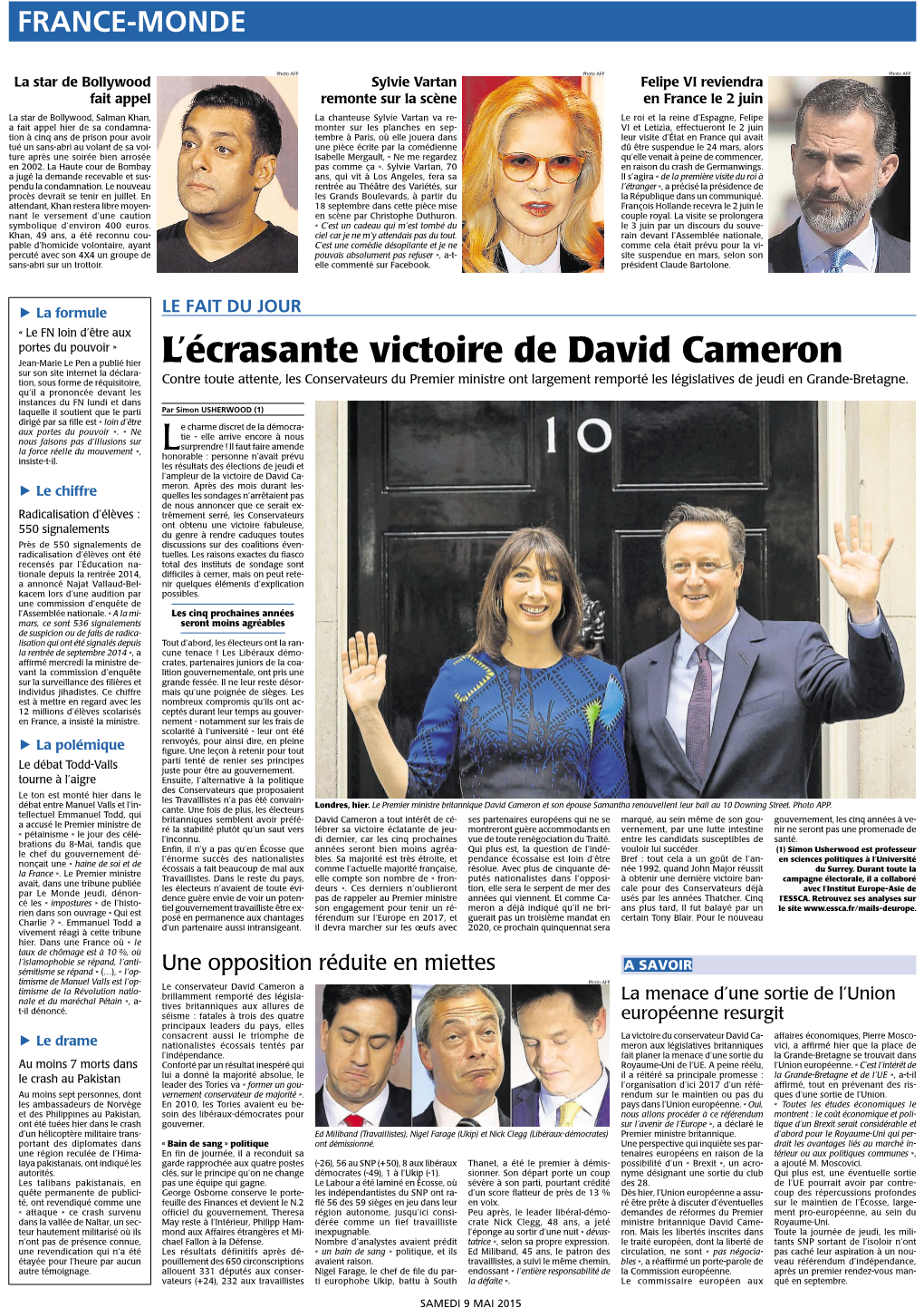 L'écrasante Victoire De David Cameron