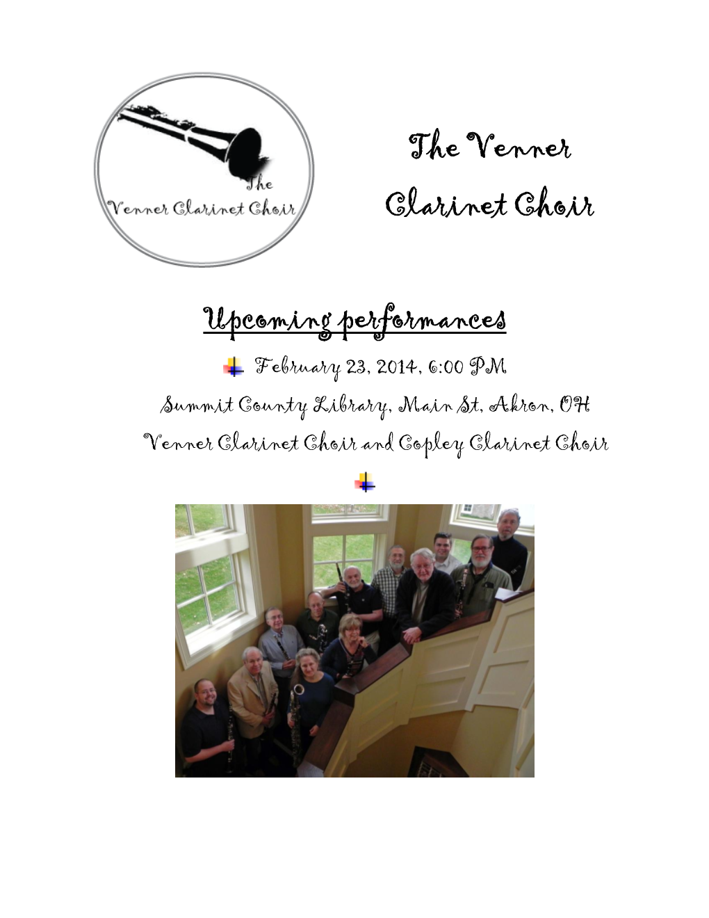 The Venner Clarinet Choir