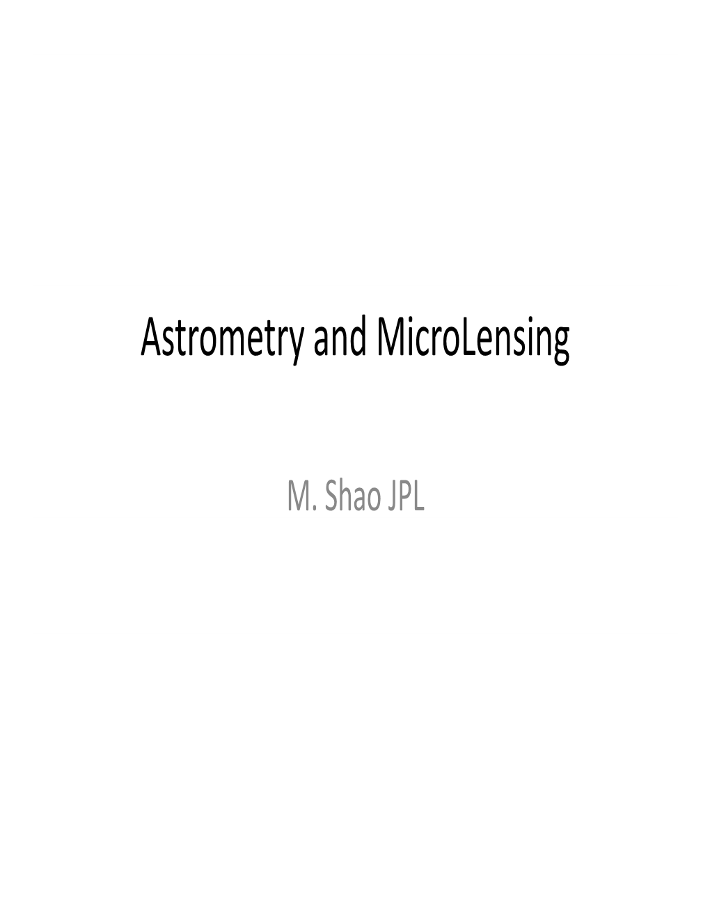 Astrometry and Microlensing