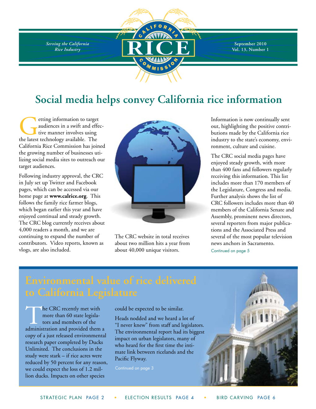 Social Media Helps Convey California Rice Information Environmental