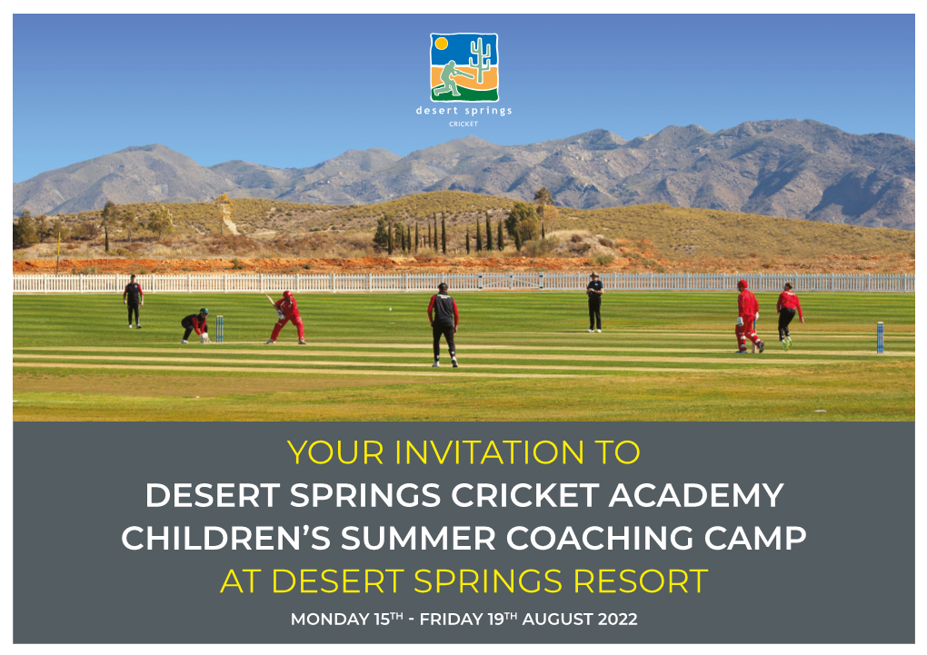 Desert Springs Cricket Academy Children's