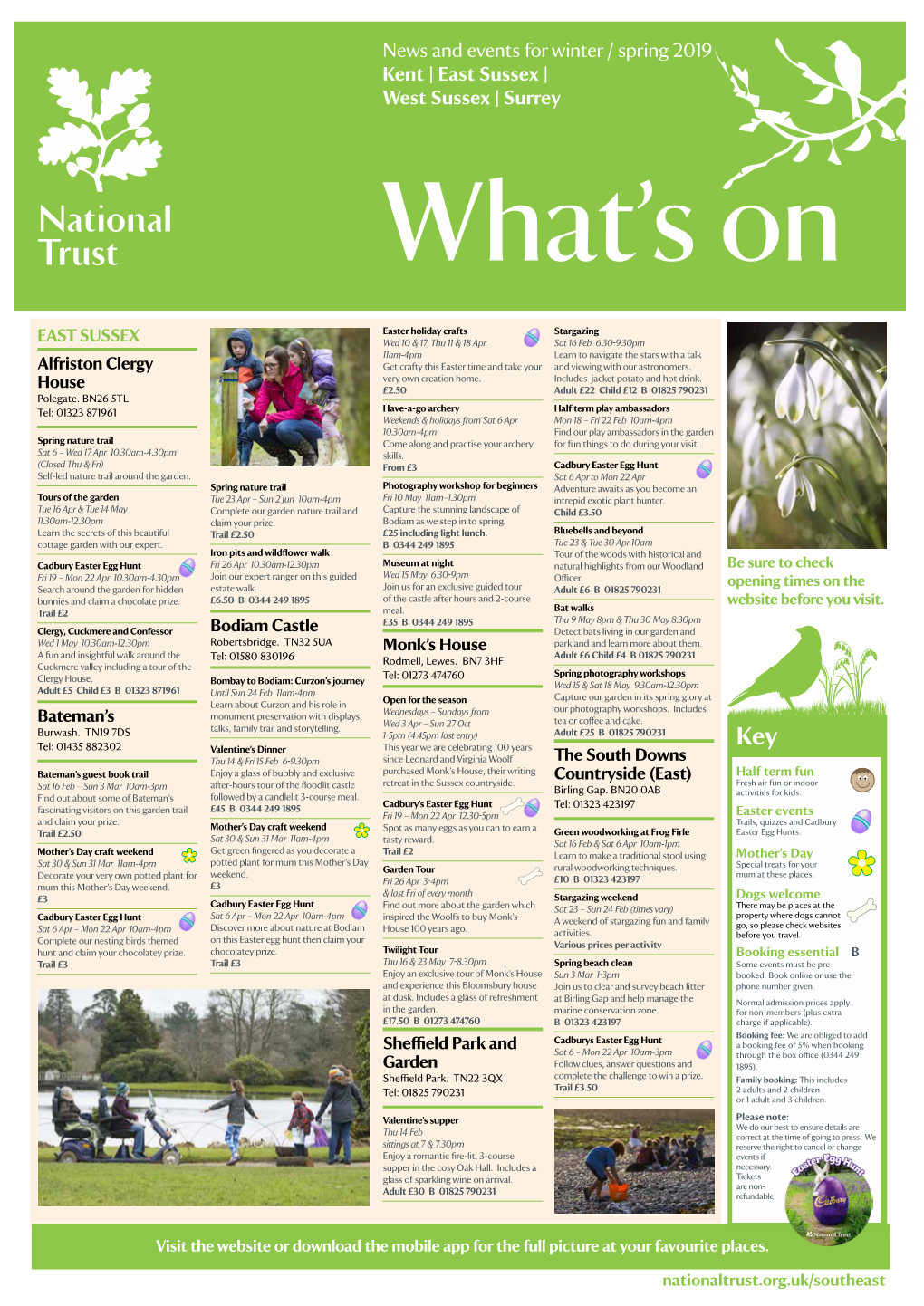 News and Events for Winter / Spring 2019 Kent | East Sussex | West Sussex | Surrey