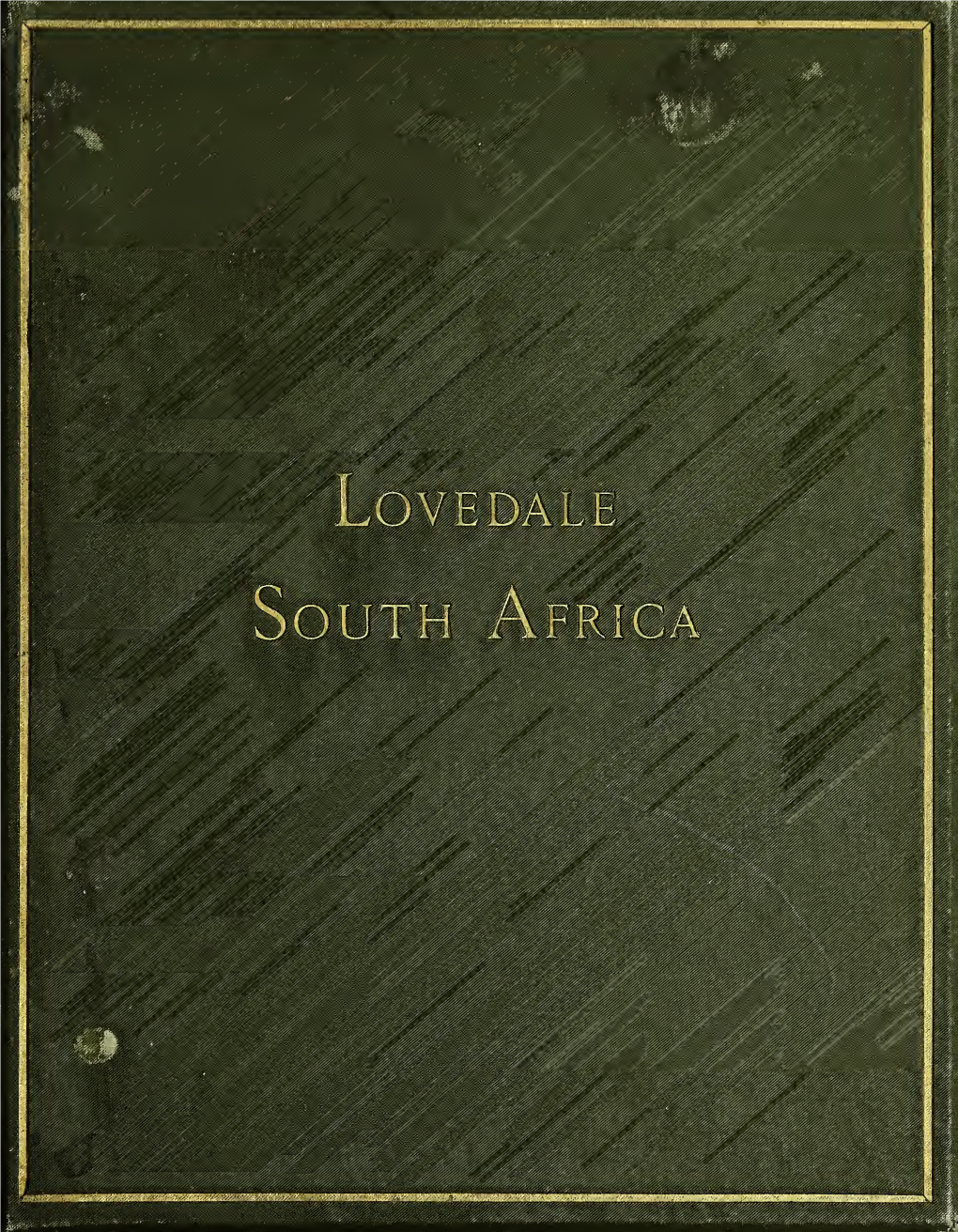 Lovedale Missionary Institution, South Africa