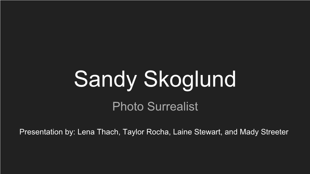 Sandy Skoglund Photo Surrealist