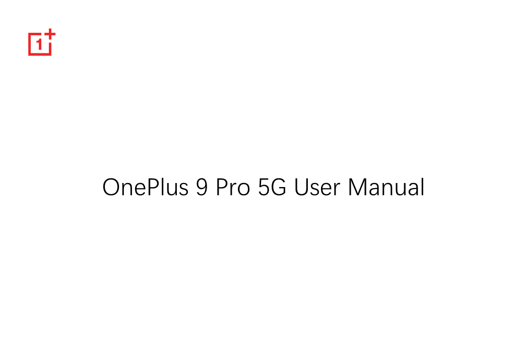 Oneplus 9 Pro 5G User Manual