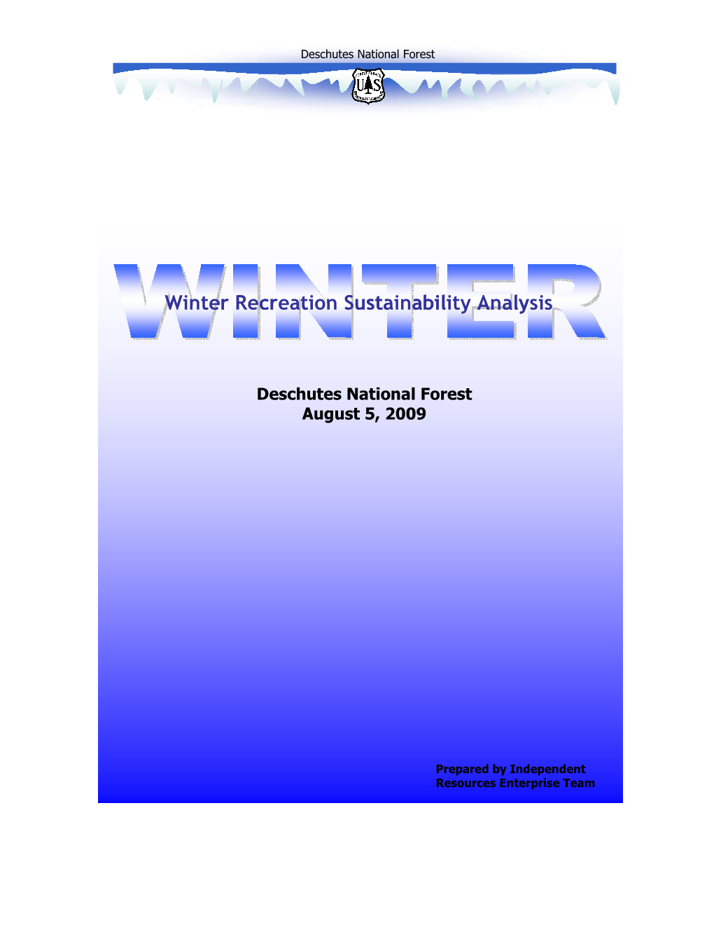 Winter Recreation Sustainability Analysis