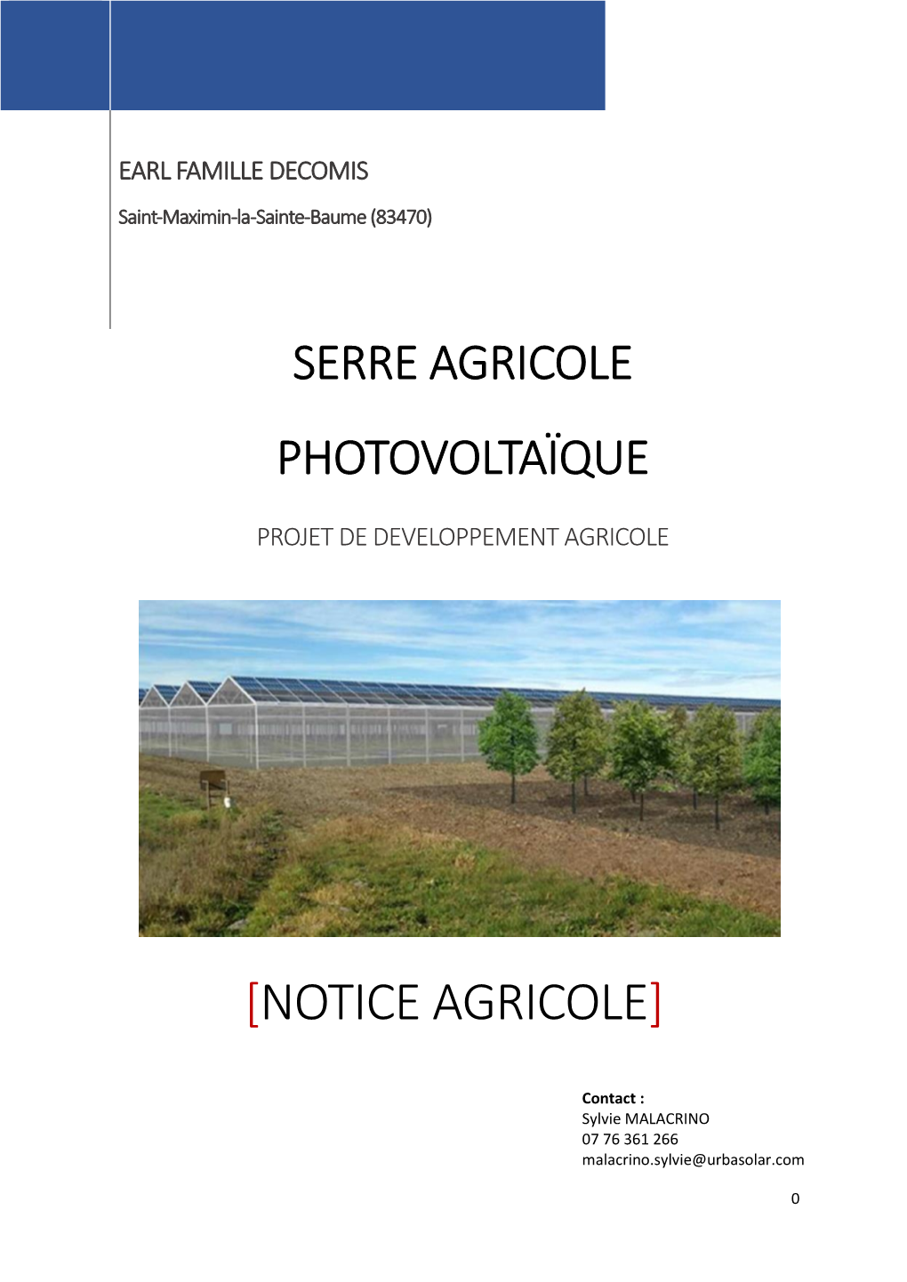 F09319p0309 Notice Agricole