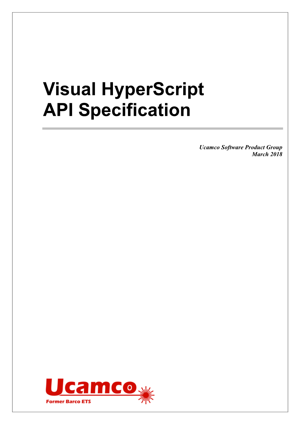 Visual Hyperscript API Specification