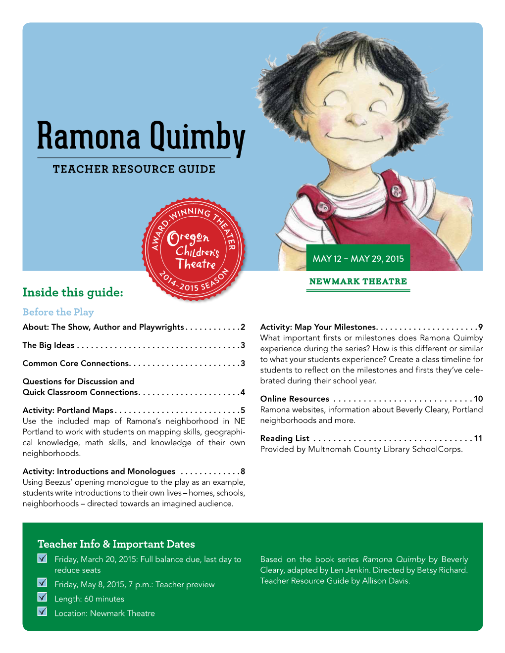 Ramona Quimby the Big Ideas