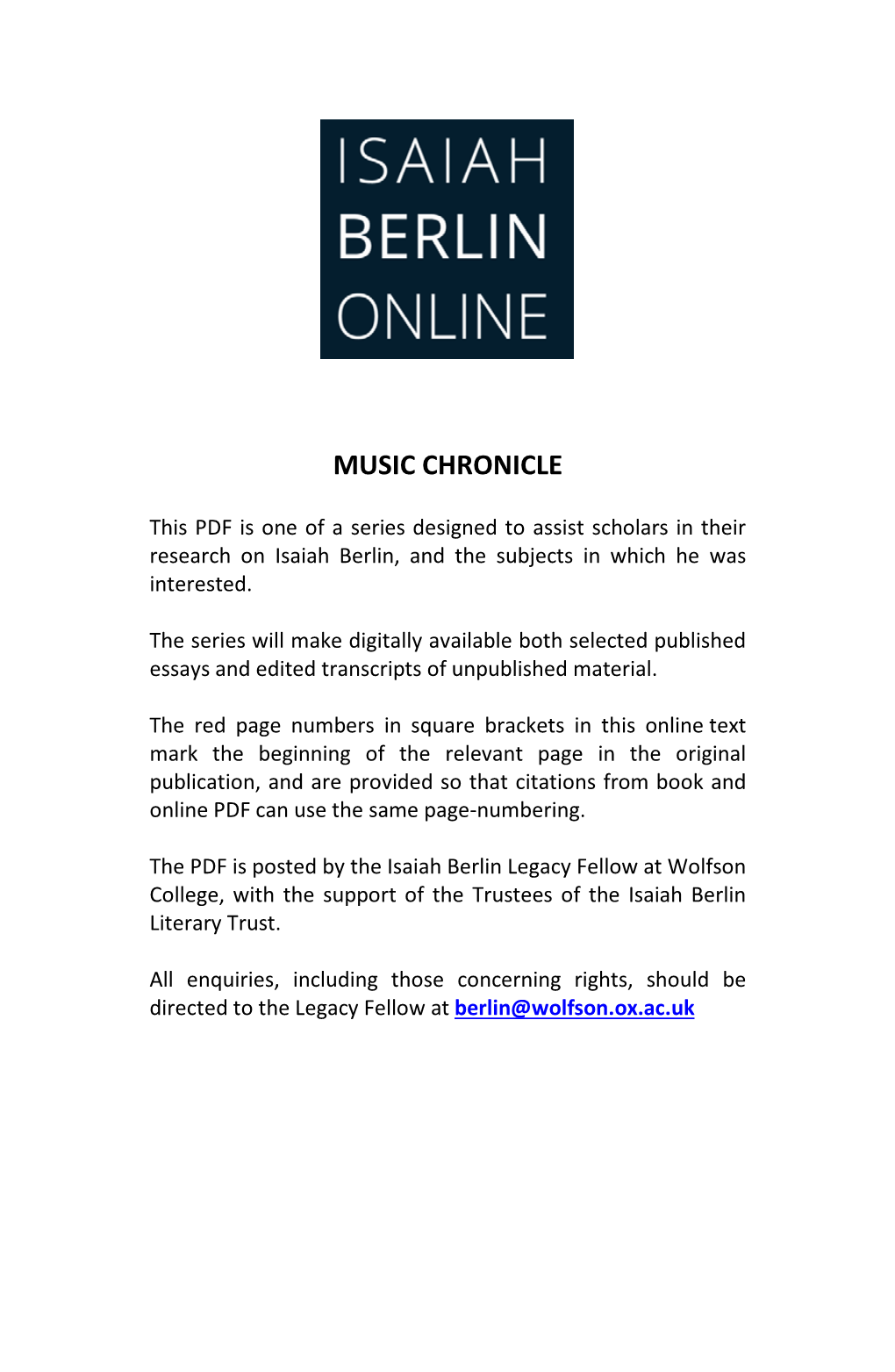 Music Chronicle