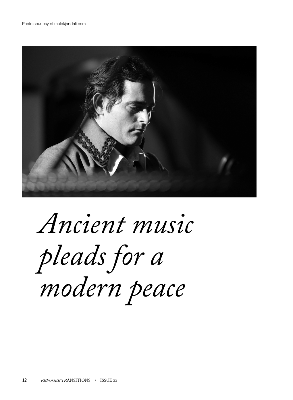 Ancient Music Pleads for a Modern Peace Malek Jandali