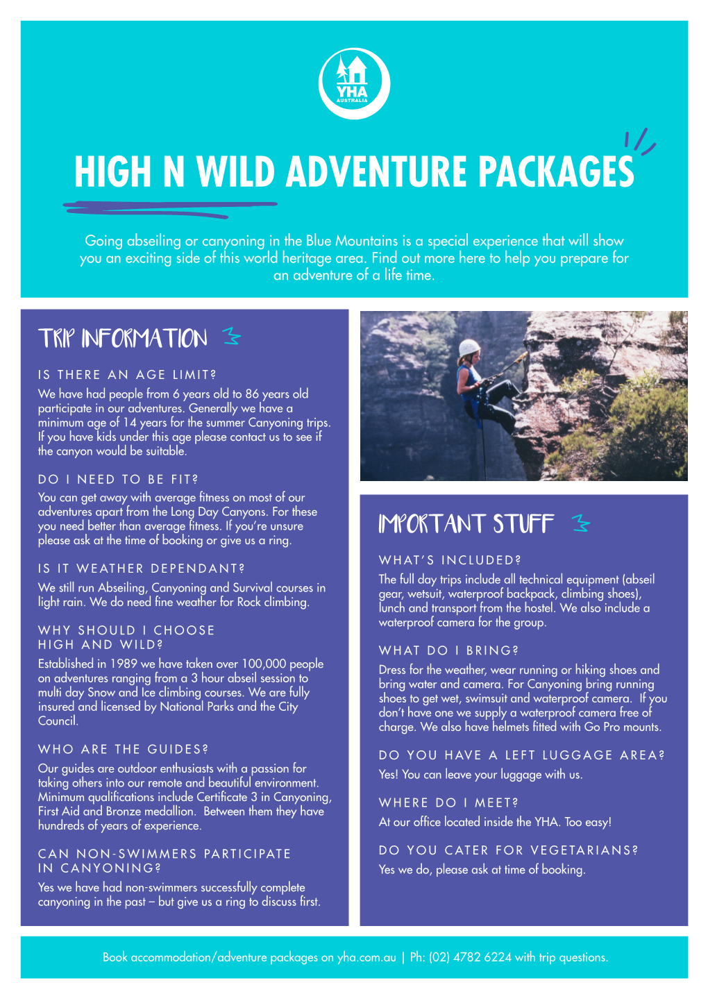 High N Wild Adventure Packages
