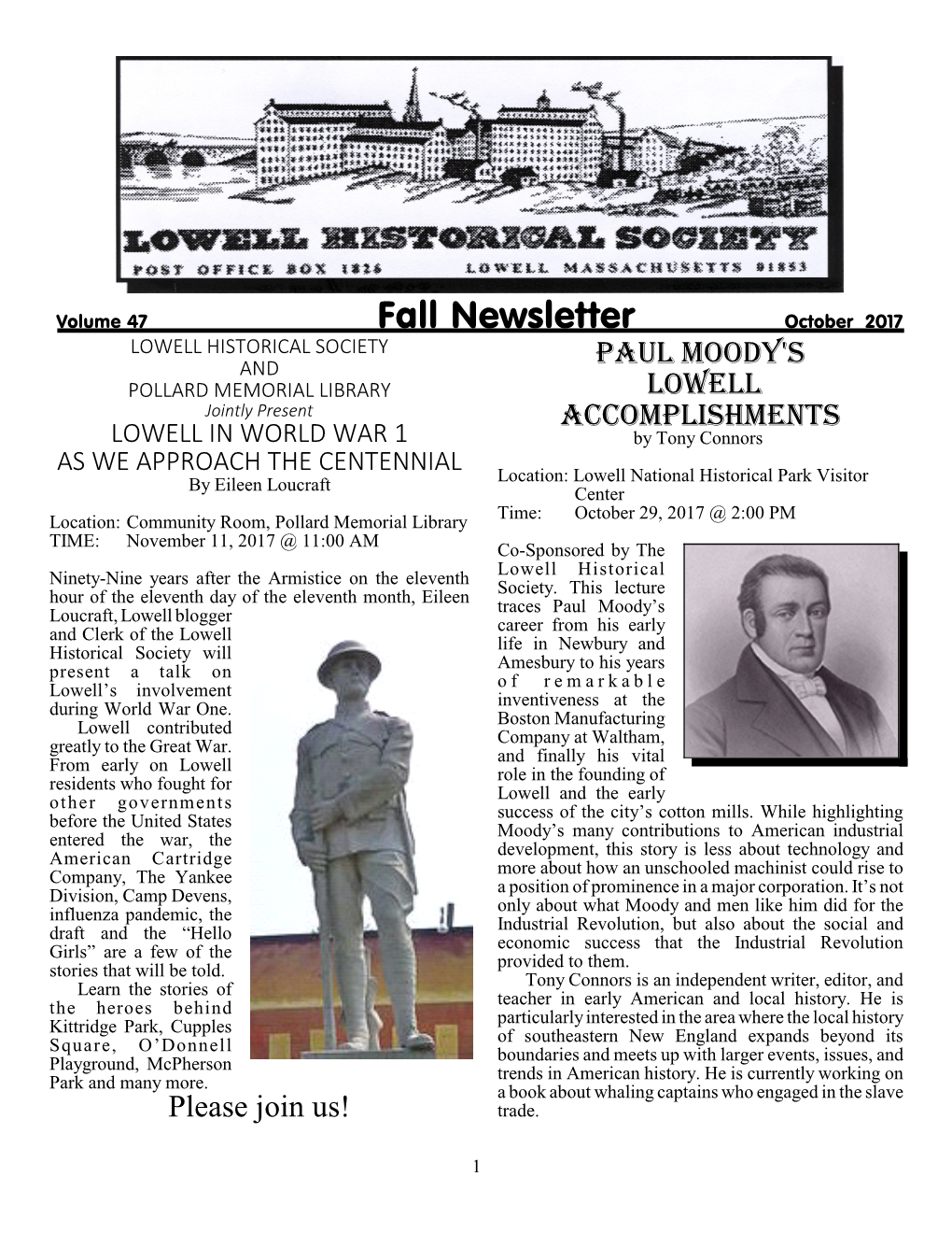 Fall Newsletter