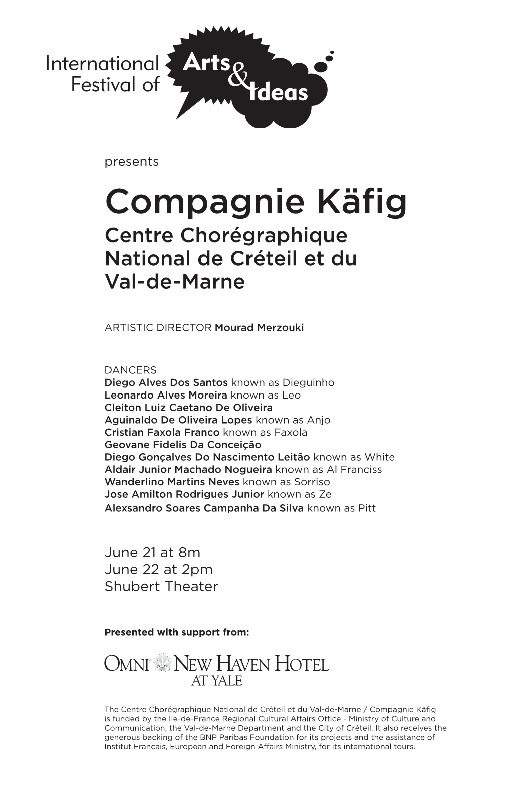 Compagnie Käfig Centre Chorégraphique National De Créteil Et Du Val-De-Marne