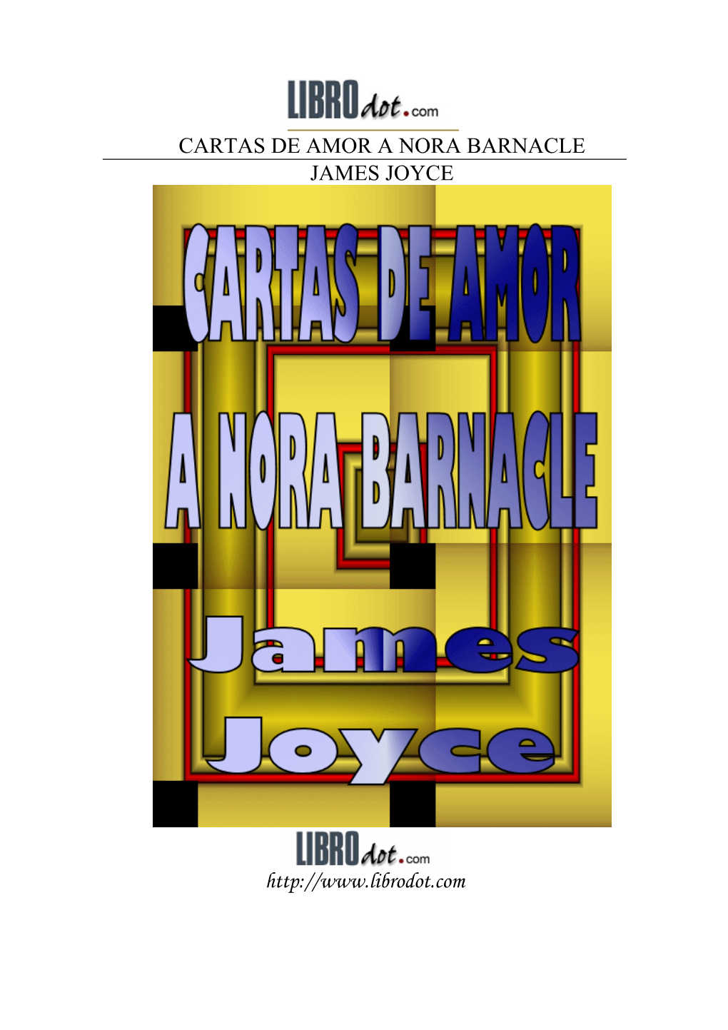 Cartas De Amor a Nora Barnacle James Joyce