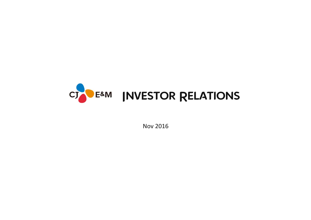 Investor Relations