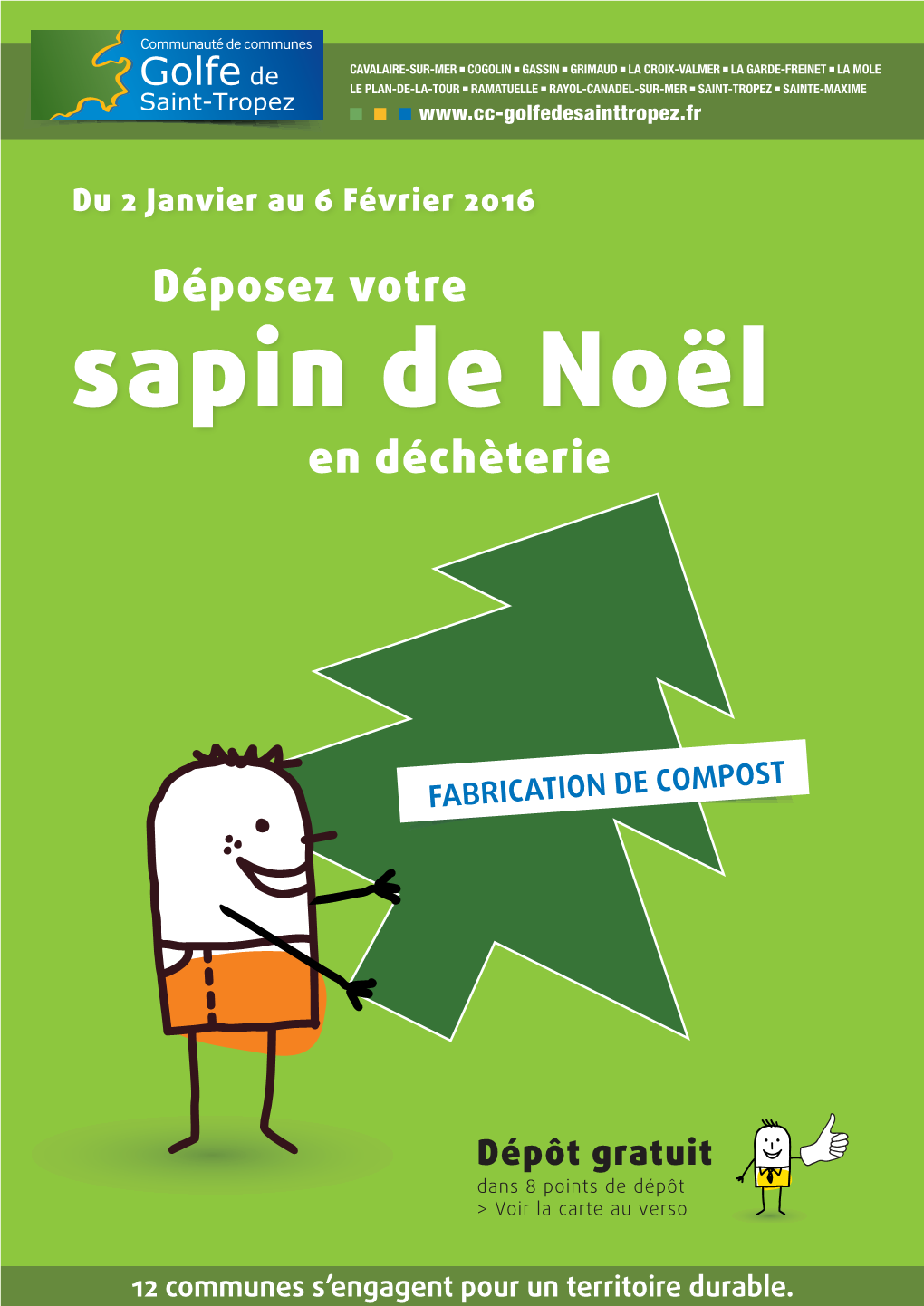 Sapin De Noël En Déchèterie