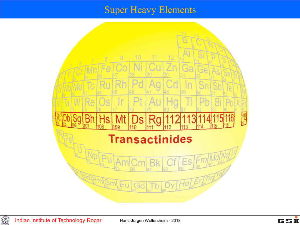 Super Heavy Elements