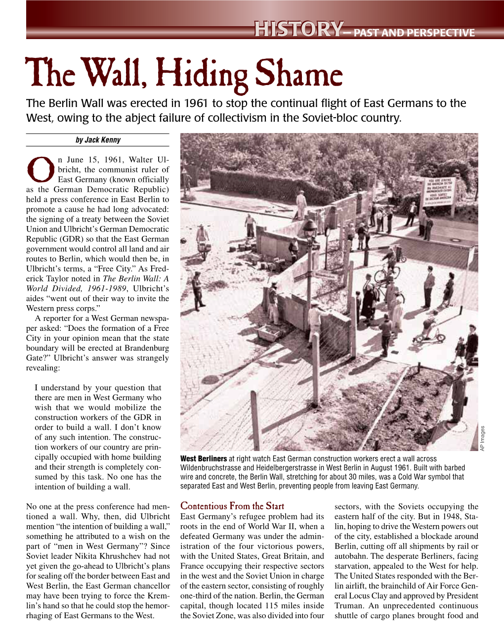 The Wall, Hiding Shame