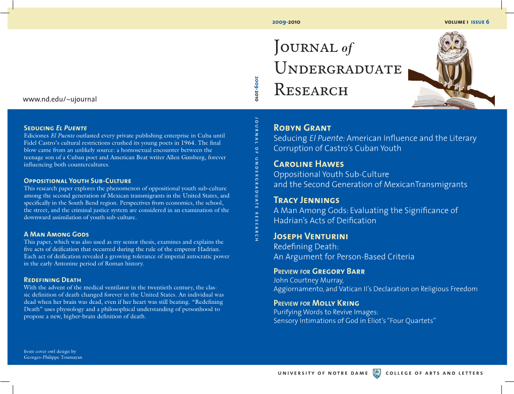 Journal of Undergraduate Research