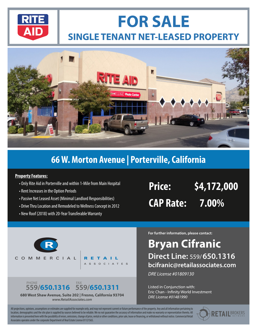 For Sale Single Tenant Net-Leased Property