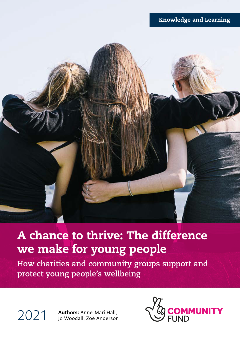 A Chance to Thrive: the Difference We Make for Young People How Charities and Community Groups Support and Protect Young People’S Wellbeing