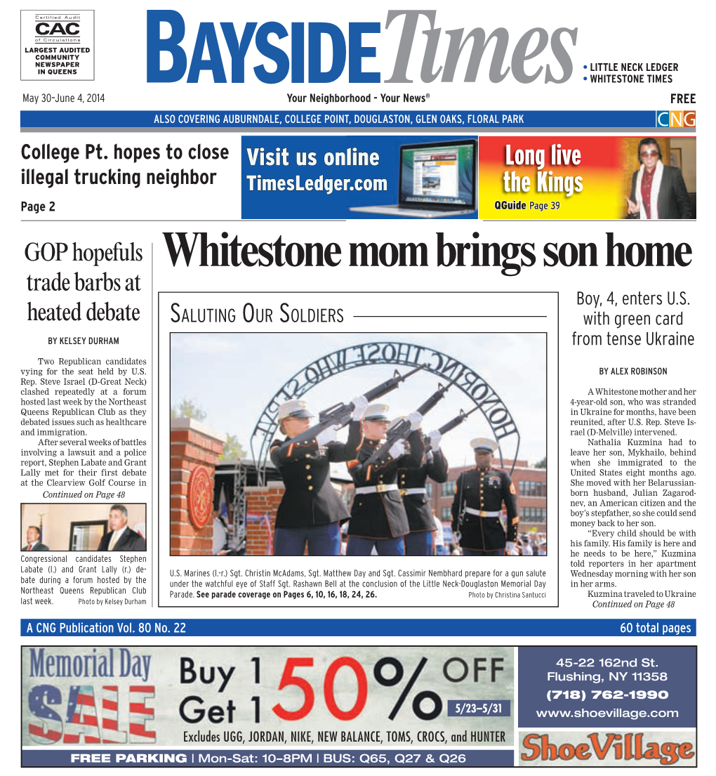 Whitestone Mom Brings Son Home Trade Barbs at Boy, 4, Enters U.S