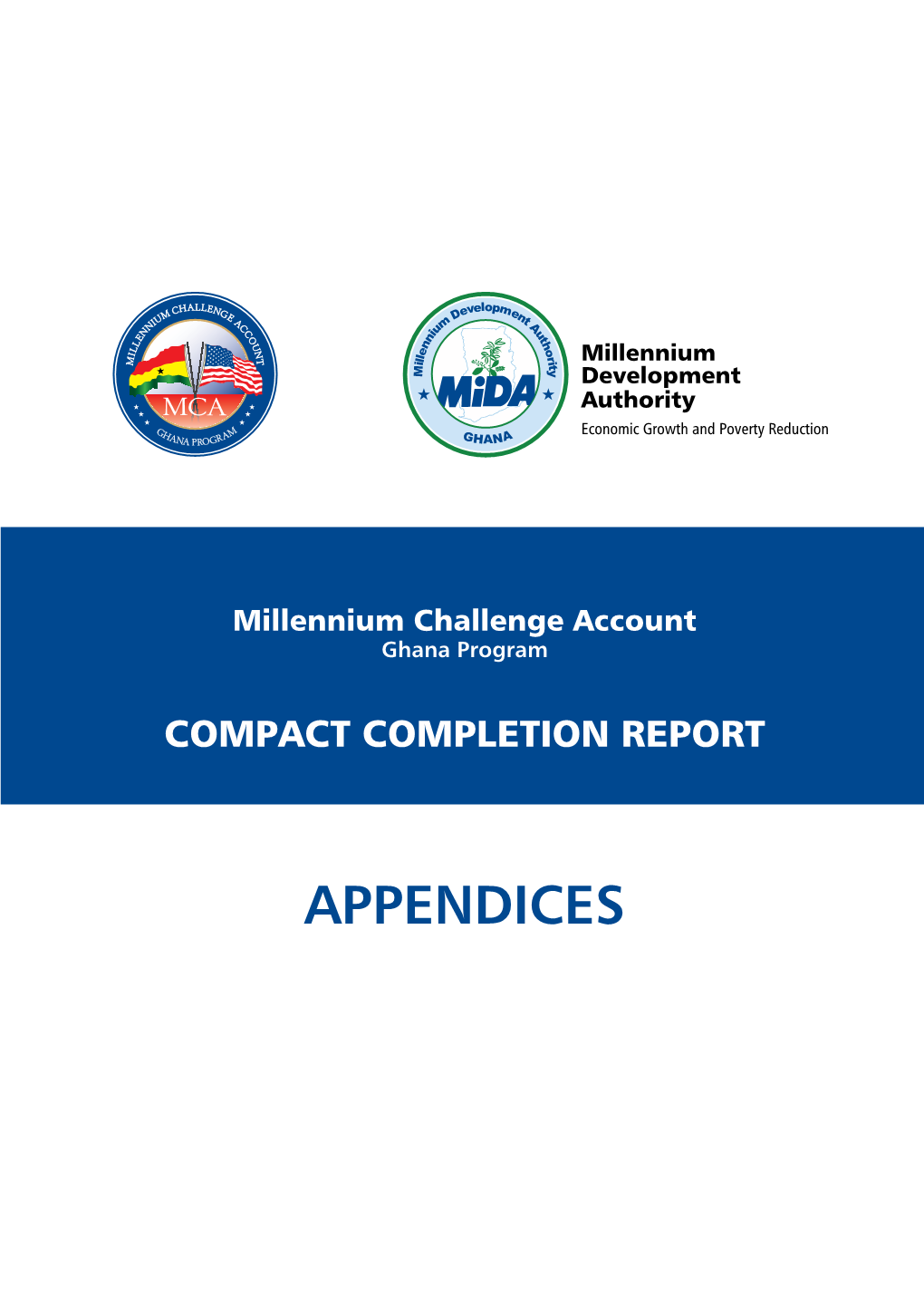 MCA Completion Report APPENDICES