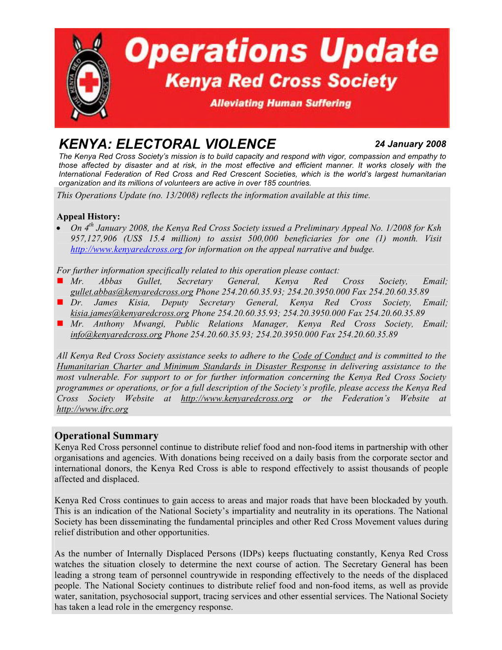 Kenya: Electoral Violence