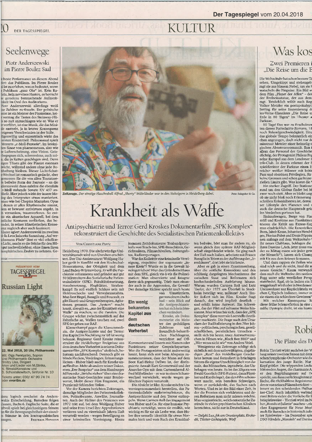 Der Tagespiegel Vom 20.04.2018