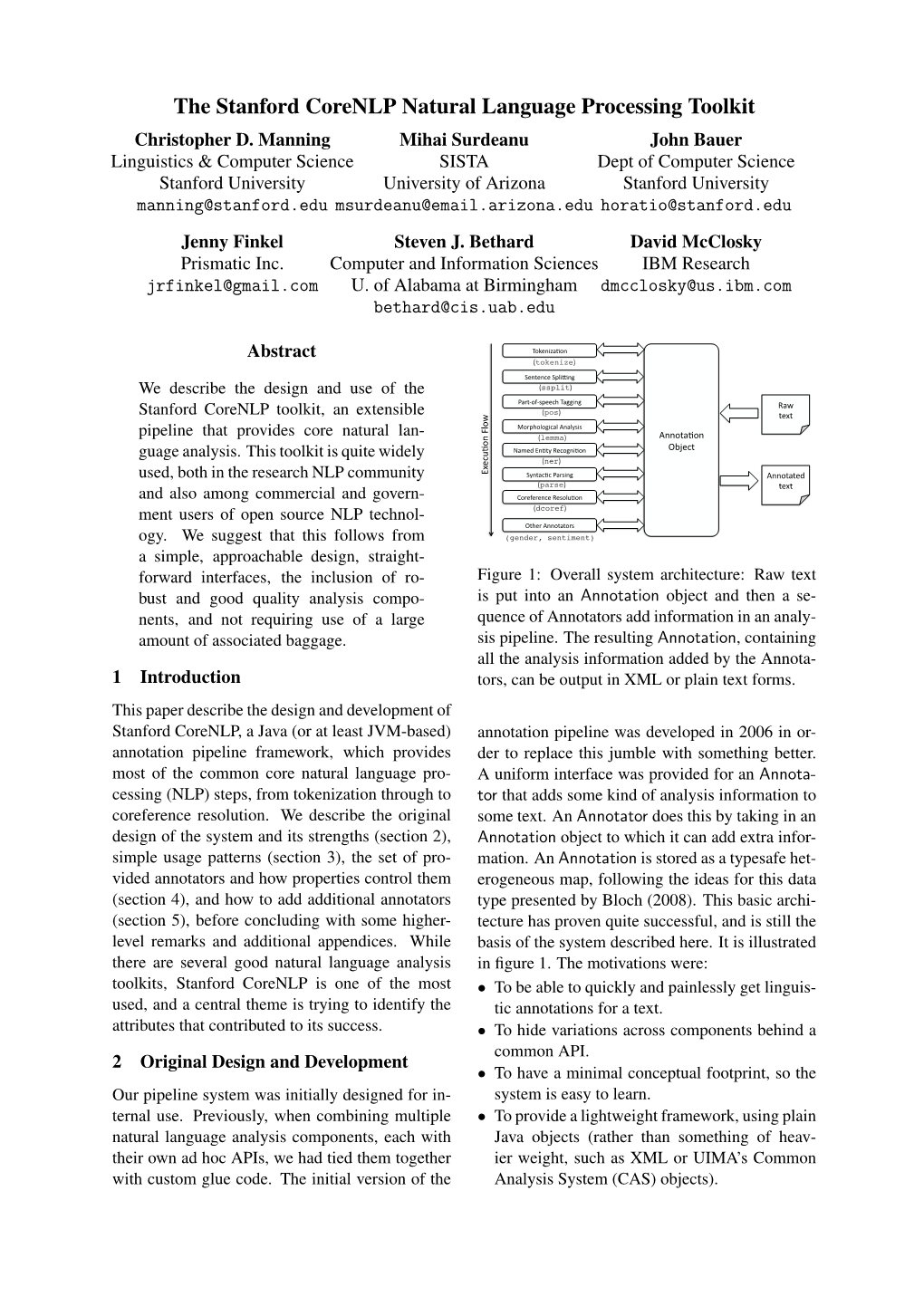 The Stanford Corenlp Natural Language Processing Toolkit Christopher D