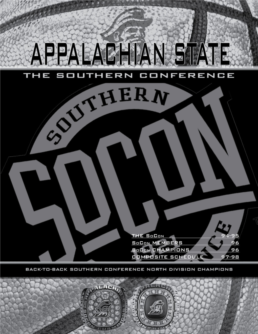 The Socon 94-95 Socon Members 96 Socon Champions 96 Composite