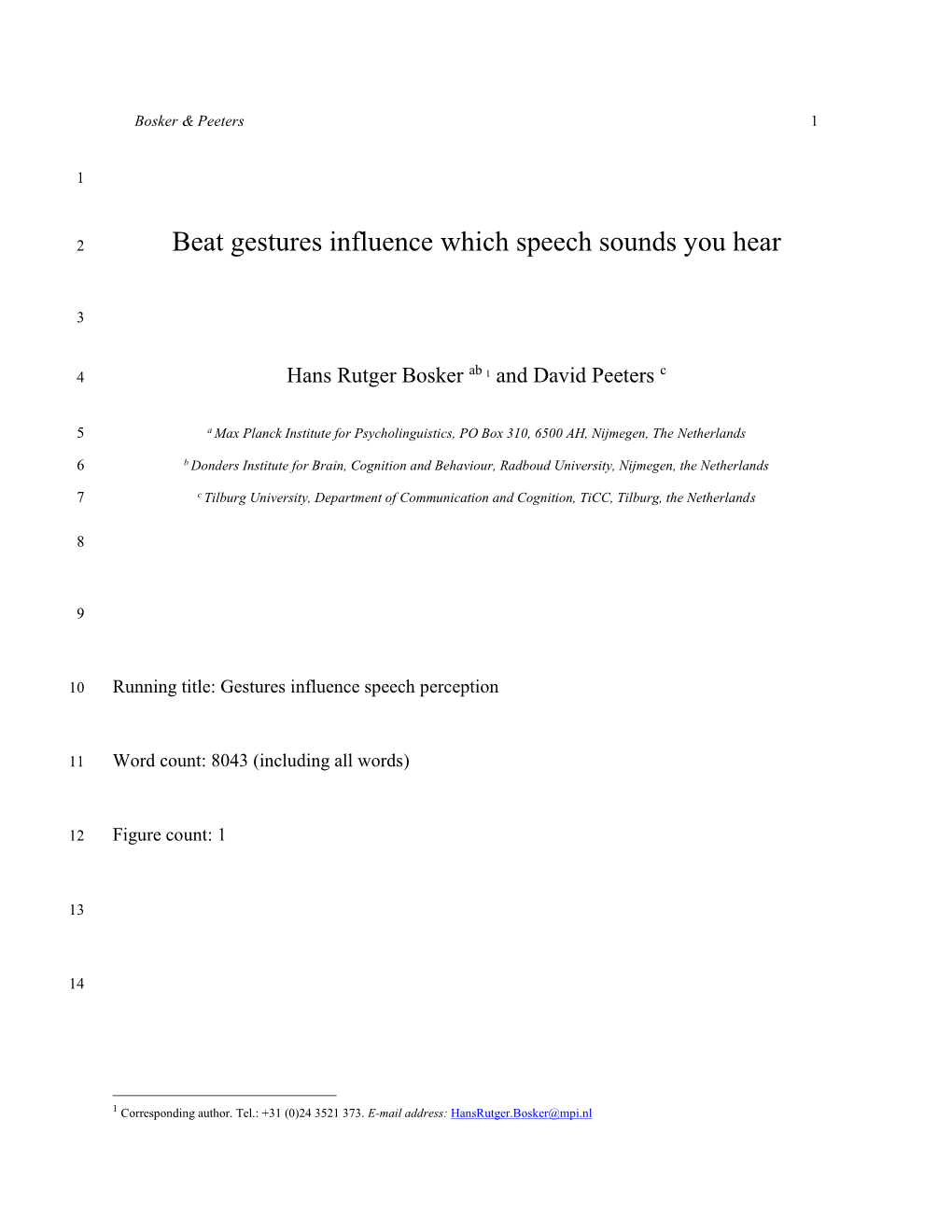 Beat Gestures Influence Which Speech Sounds You Hear