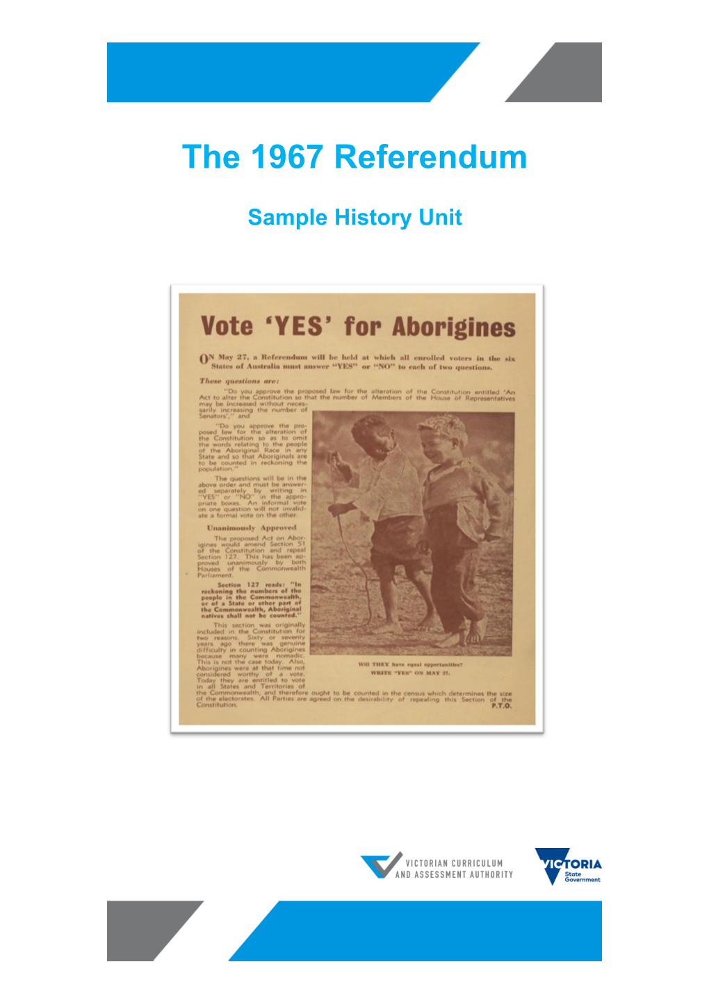The 1967 Referendum: Sample History Unit