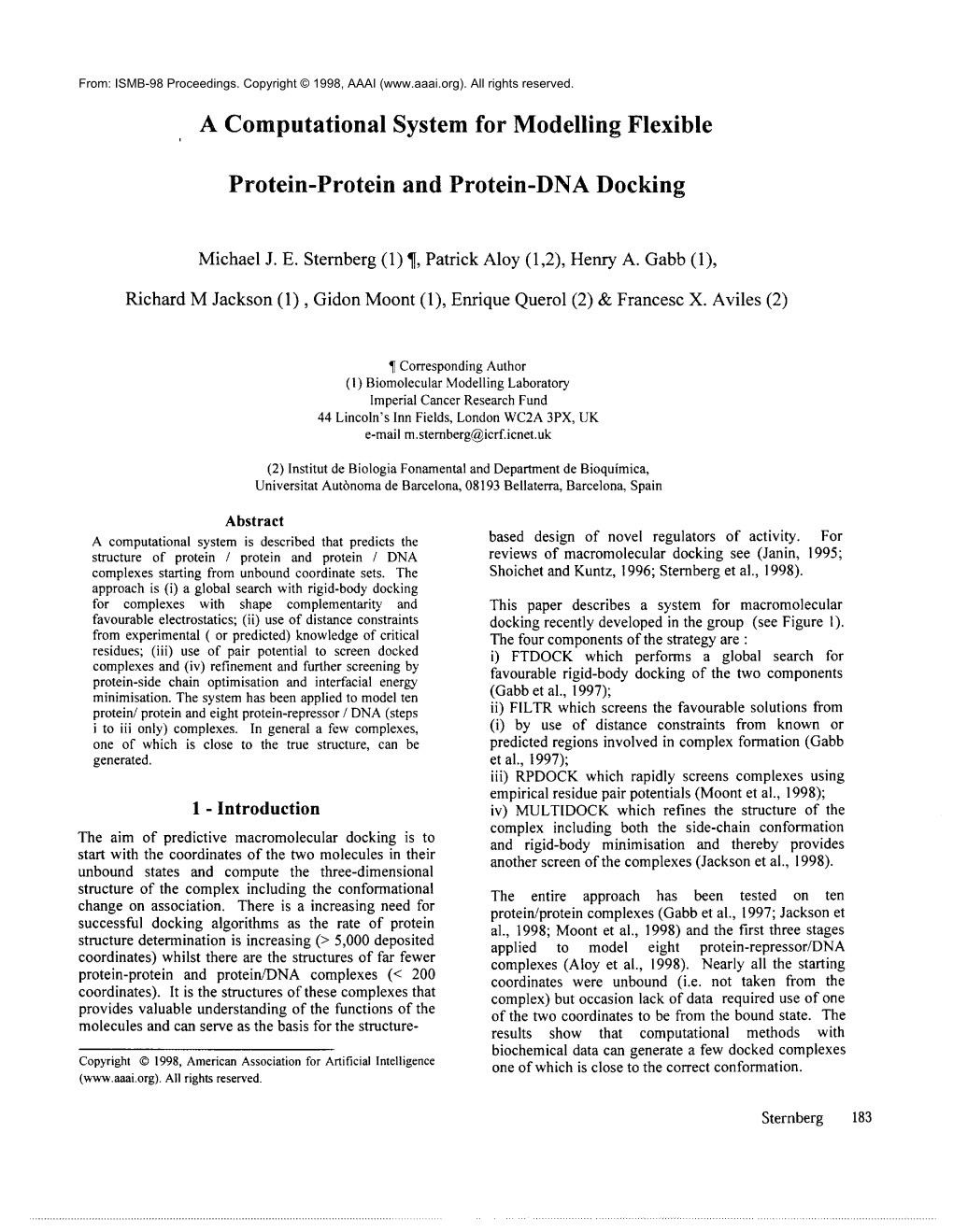 A Computational System for Modeling Flexible Protein-Protein and Protein