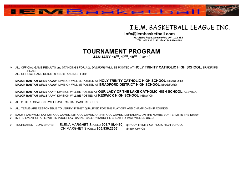 I.E.M. Basketball League Inc s3