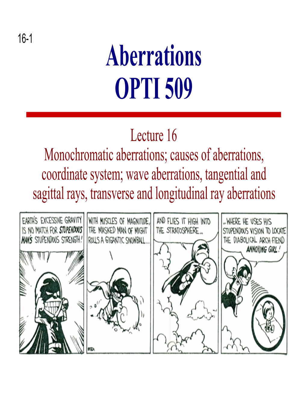 Spherical Aberration