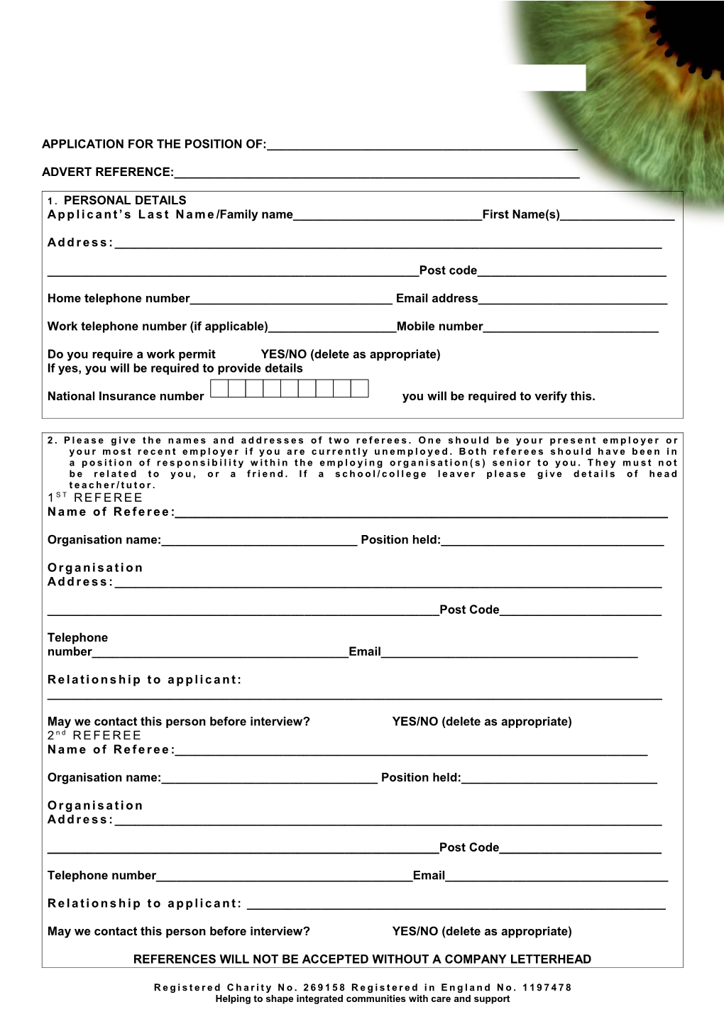 Please Complete This Form in Pen Or Type