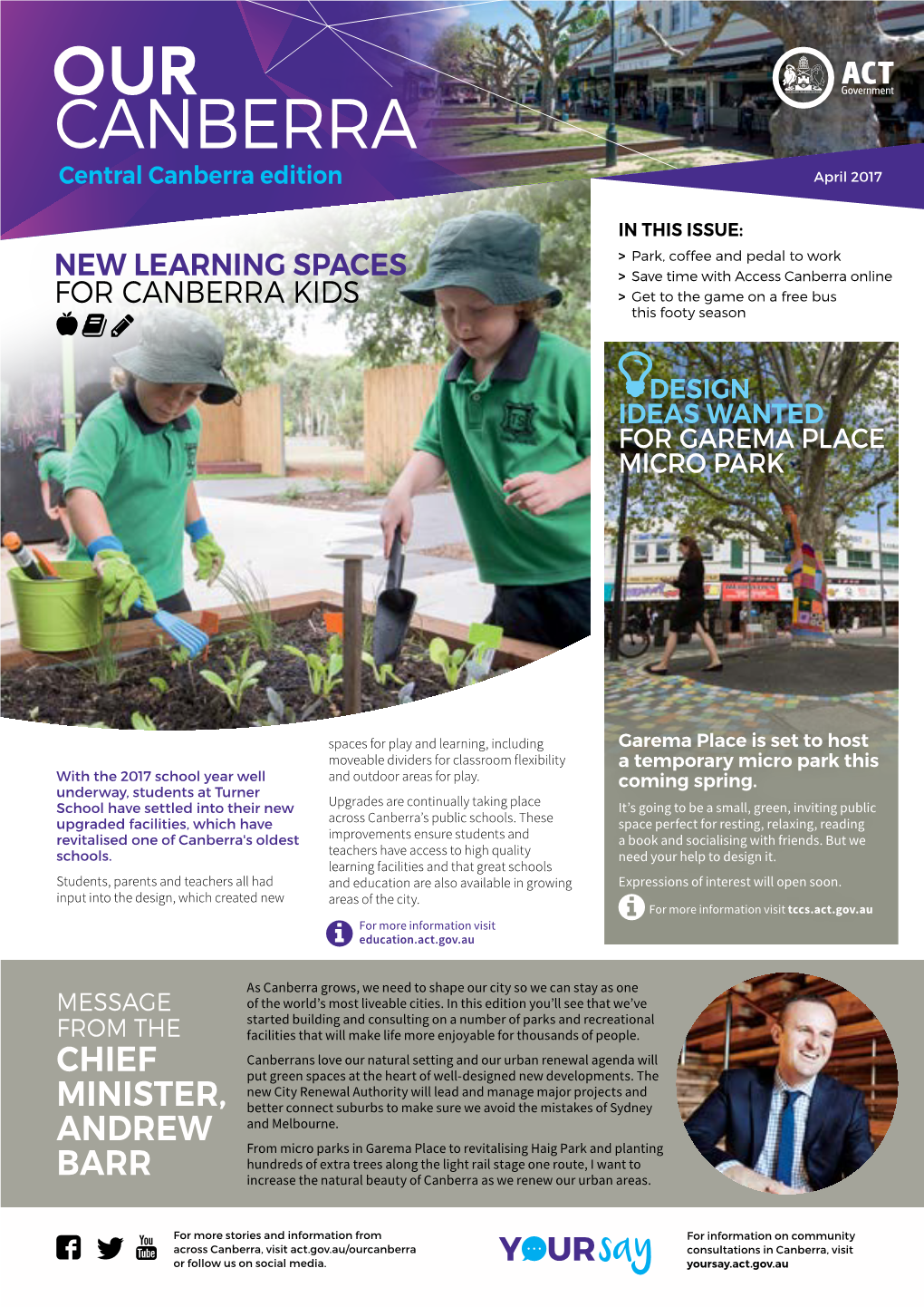 Our Canberra Newsletter