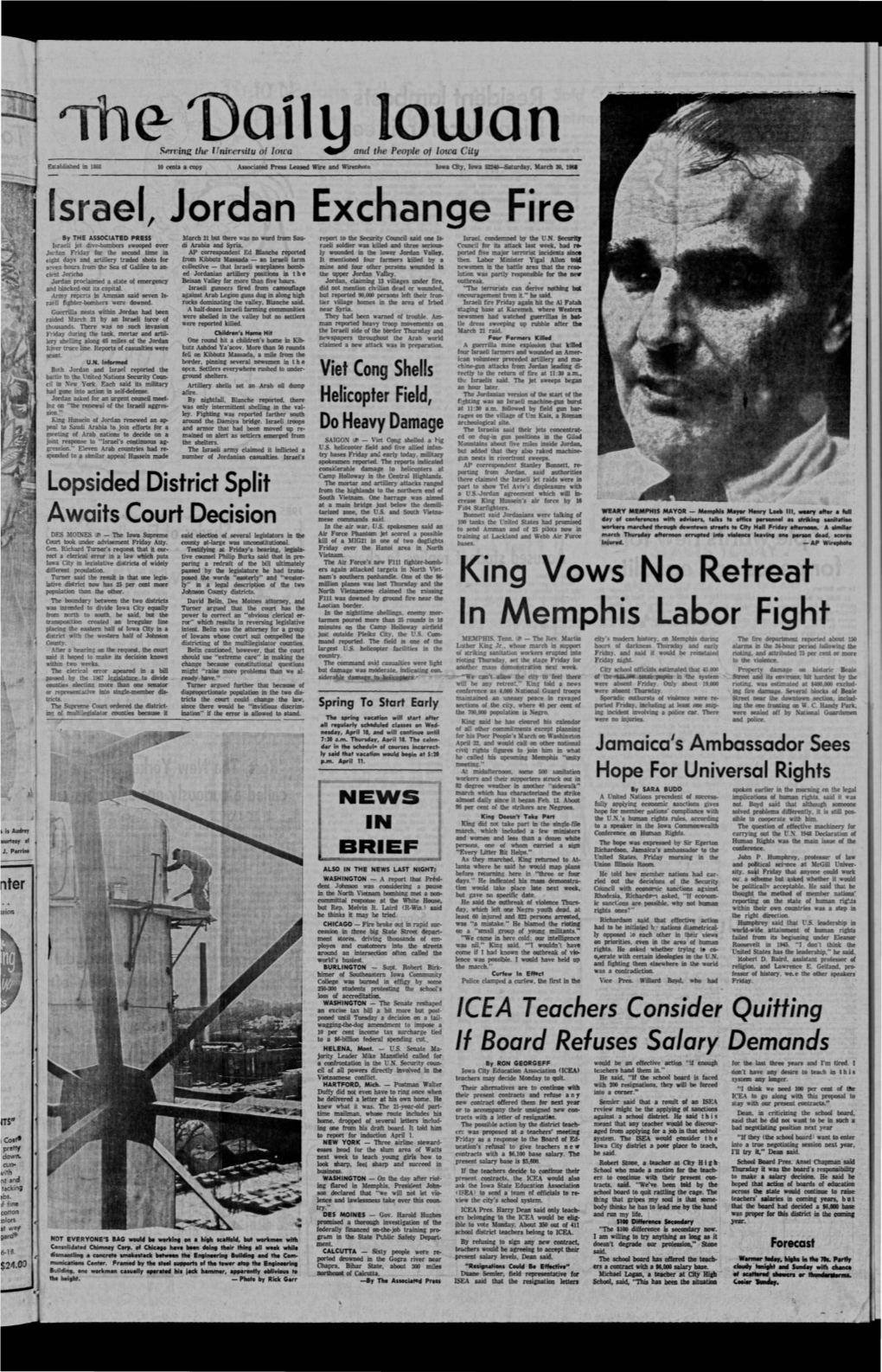 Daily Iowan (Iowa City, Iowa), 1968-03-30