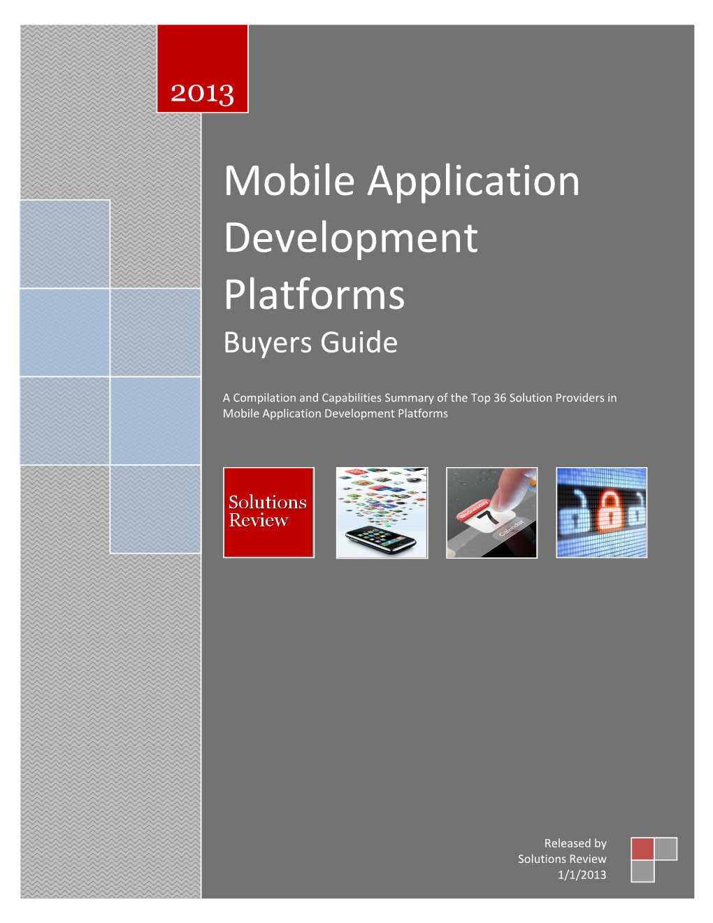 Mobile Application Development Platforms Buyers Guide