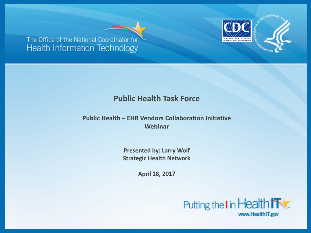 Public Health Task Force