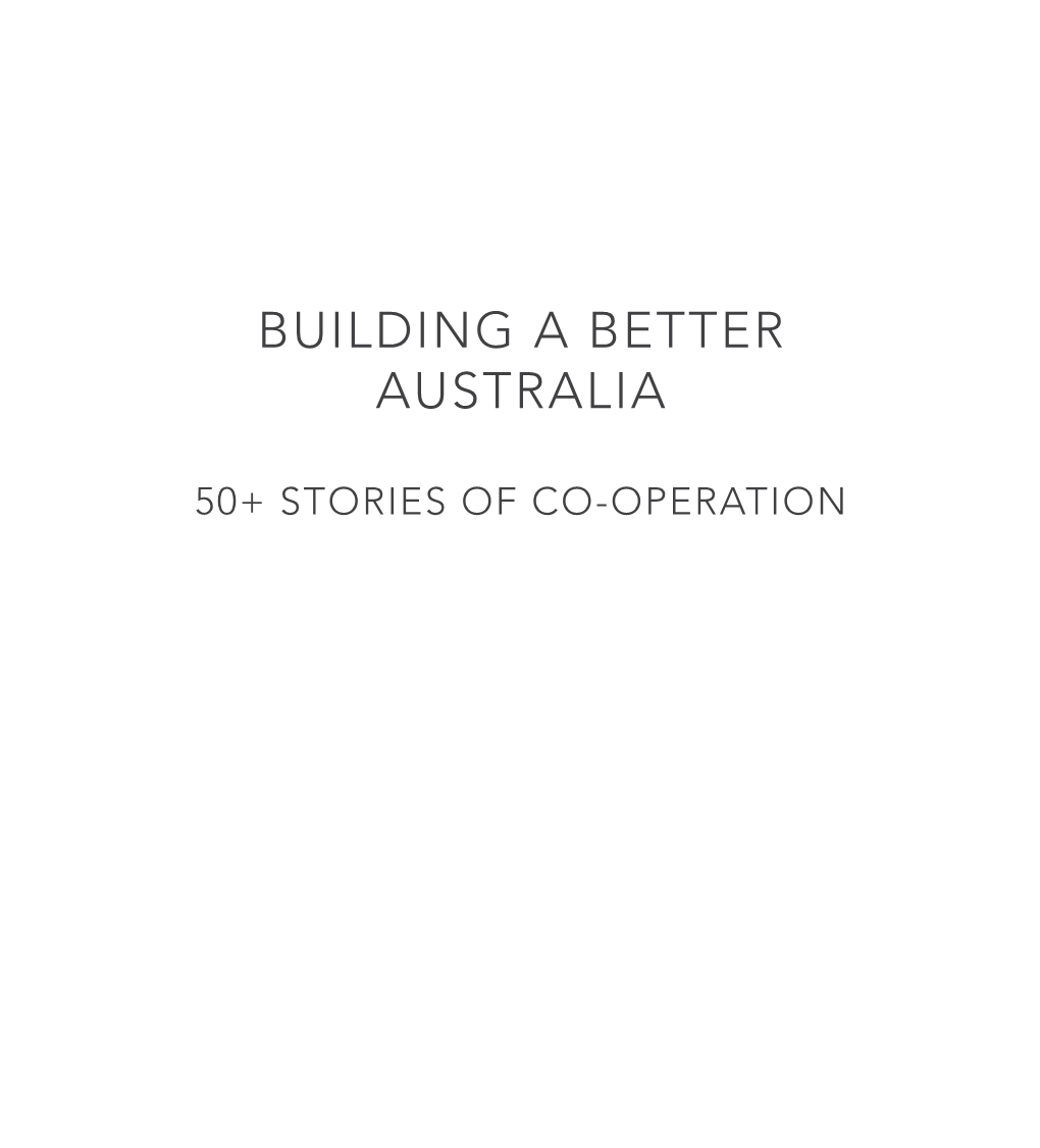 Building a Better Australia