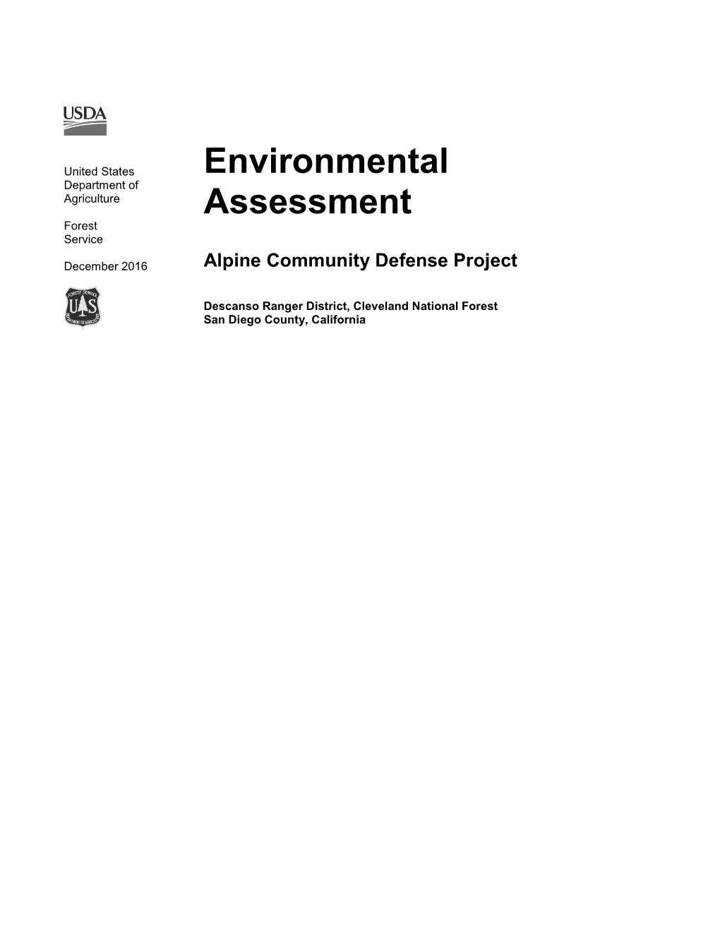 Environmental Assessment