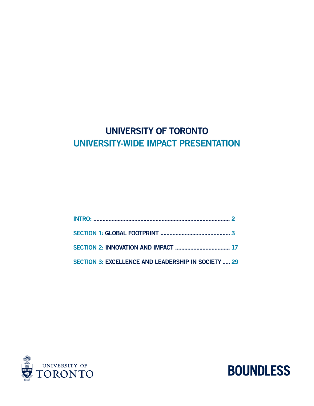 University-Wide Impact Presentation