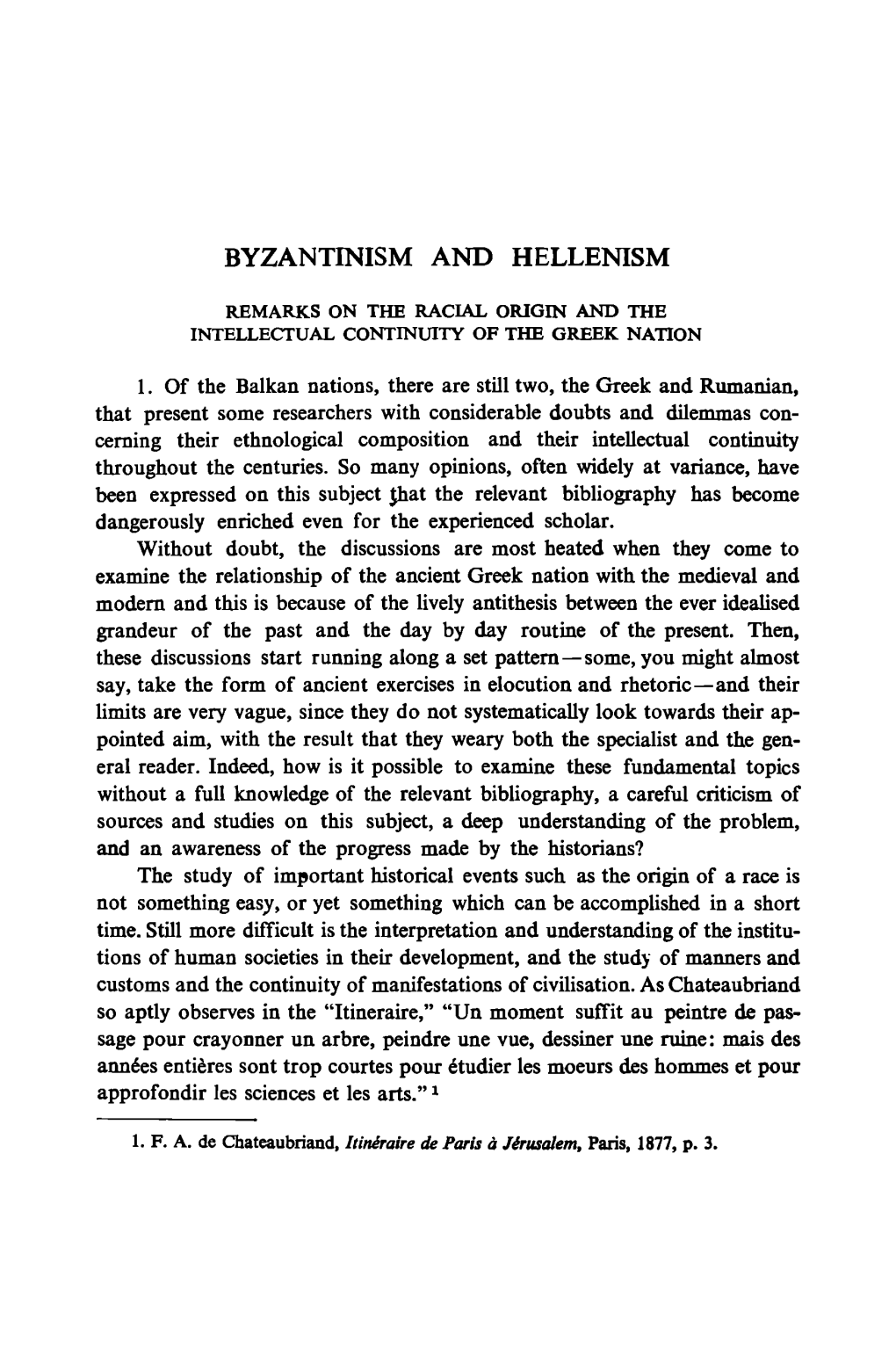 Byzantinism and Hellenism