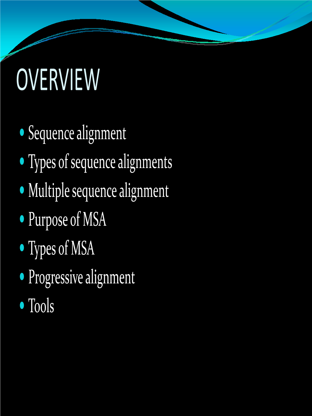 Multiple Sequence Alignment